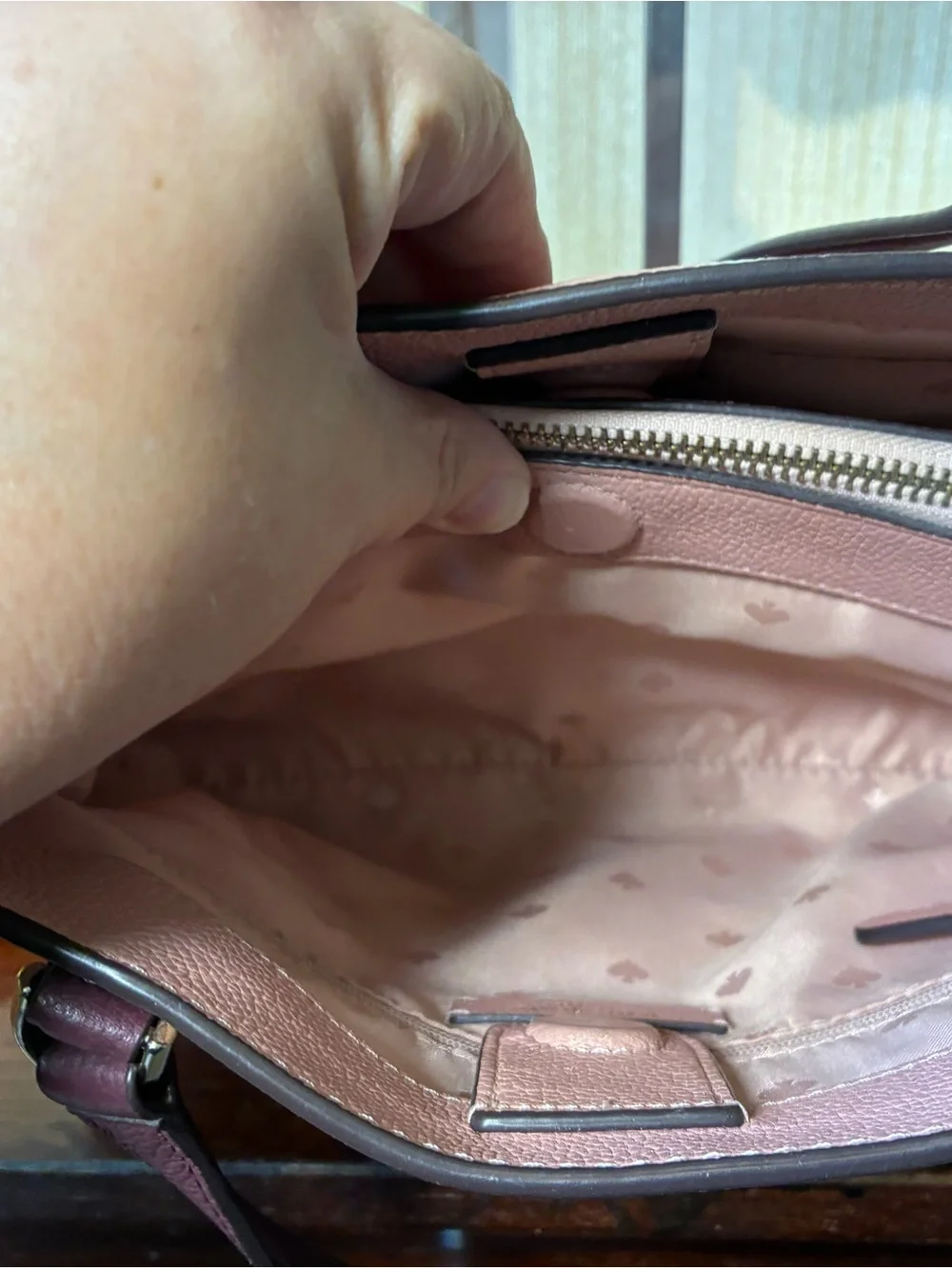 kate spade structured leather